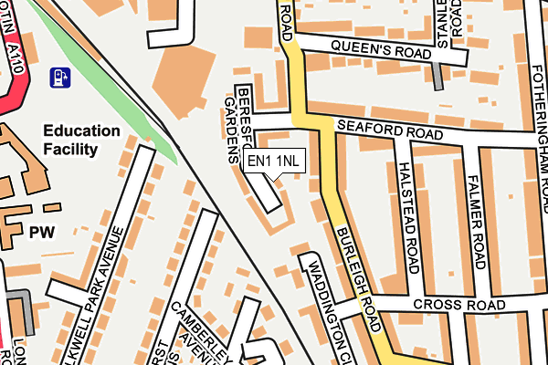 EN1 1NL map - OS OpenMap – Local (Ordnance Survey) EN1 1NL map - OS OpenMap – Local (Ordnance Survey)