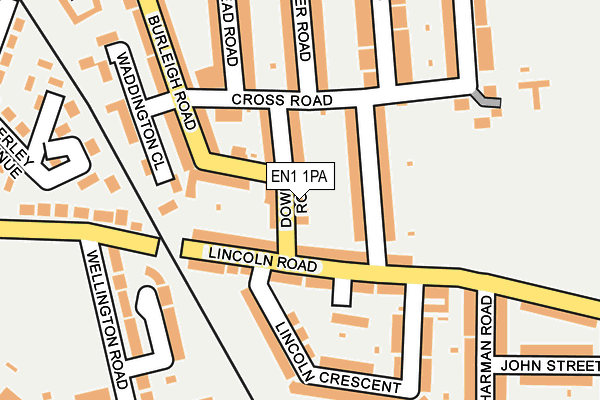 EN1 1PA map - OS OpenMap – Local (Ordnance Survey) EN1 1PA map - OS OpenMap – Local (Ordnance Survey)