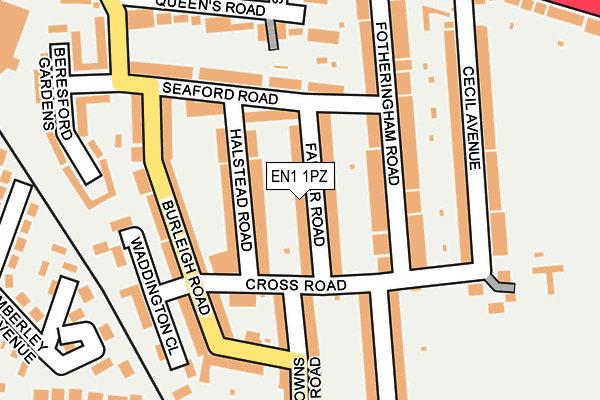 EN1 1PZ map - OS OpenMap – Local (Ordnance Survey) EN1 1PZ map - OS OpenMap – Local (Ordnance Survey)