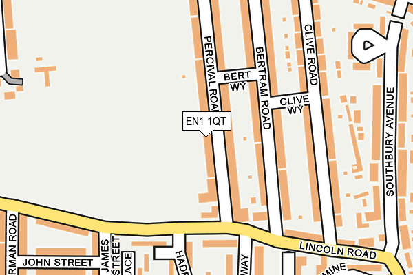 EN1 1QT map - OS OpenMap – Local (Ordnance Survey) EN1 1QT map - OS OpenMap – Local (Ordnance Survey)