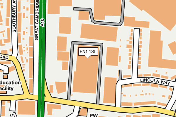 EN1 1SL map - OS OpenMap – Local (Ordnance Survey) EN1 1SL map - OS OpenMap – Local (Ordnance Survey)