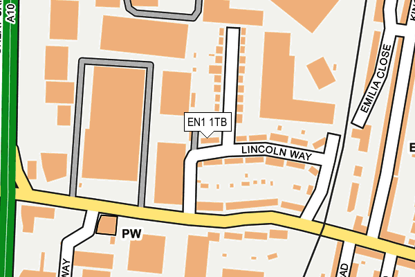 EN1 1TB map - OS OpenMap – Local (Ordnance Survey) EN1 1TB map - OS OpenMap – Local (Ordnance Survey)