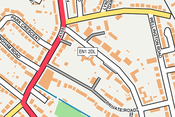 EN1 2DL map - OS OpenMap – Local (Ordnance Survey) EN1 2DL map - OS OpenMap – Local (Ordnance Survey)