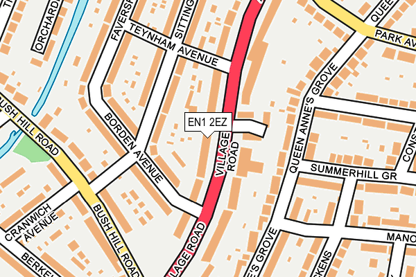 EN1 2EZ map - OS OpenMap – Local (Ordnance Survey) EN1 2EZ map - OS OpenMap – Local (Ordnance Survey)
