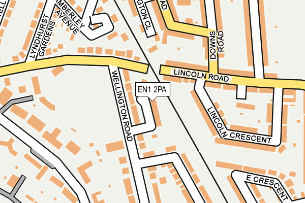 EN1 2PA map - OS OpenMap – Local (Ordnance Survey) EN1 2PA map - OS OpenMap – Local (Ordnance Survey)