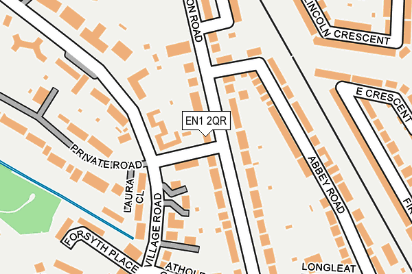 EN1 2QR map - OS OpenMap – Local (Ordnance Survey) EN1 2QR map - OS OpenMap – Local (Ordnance Survey)