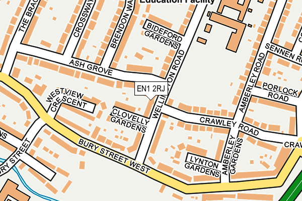 EN1 2RJ map - OS OpenMap – Local (Ordnance Survey) EN1 2RJ map - OS OpenMap – Local (Ordnance Survey)