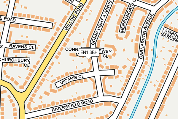 EN1 3BH map - OS OpenMap – Local (Ordnance Survey) EN1 3BH map - OS OpenMap – Local (Ordnance Survey)