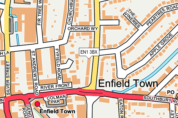 EN1 3BX map - OS OpenMap – Local (Ordnance Survey)