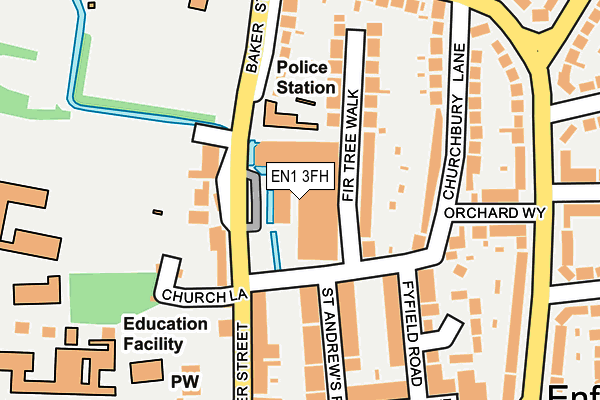 EN1 3FH map - OS OpenMap – Local (Ordnance Survey) EN1 3FH map - OS OpenMap – Local (Ordnance Survey)