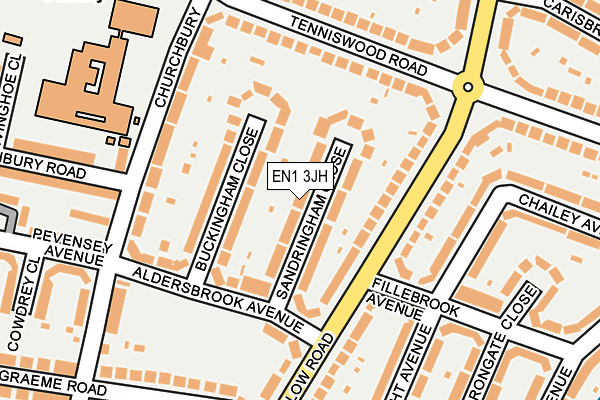 EN1 3JH map - OS OpenMap – Local (Ordnance Survey) EN1 3JH map - OS OpenMap – Local (Ordnance Survey)