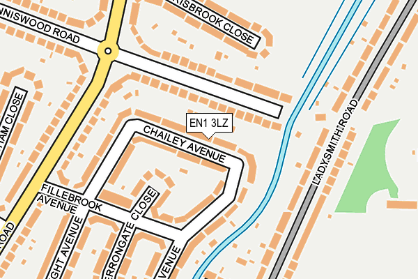 EN1 3LZ map - OS OpenMap – Local (Ordnance Survey) EN1 3LZ map - OS OpenMap – Local (Ordnance Survey)