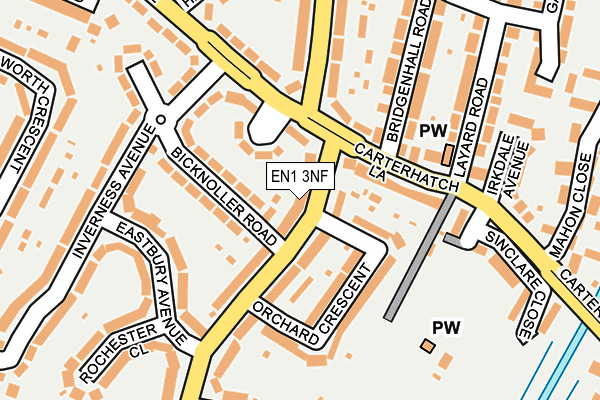 EN1 3NF map - OS OpenMap – Local (Ordnance Survey) EN1 3NF map - OS OpenMap – Local (Ordnance Survey)