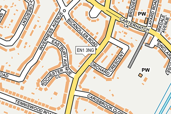 EN1 3NG map - OS OpenMap – Local (Ordnance Survey) EN1 3NG map - OS OpenMap – Local (Ordnance Survey)