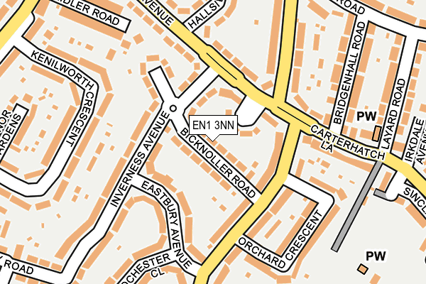 EN1 3NN map - OS OpenMap – Local (Ordnance Survey) EN1 3NN map - OS OpenMap – Local (Ordnance Survey)