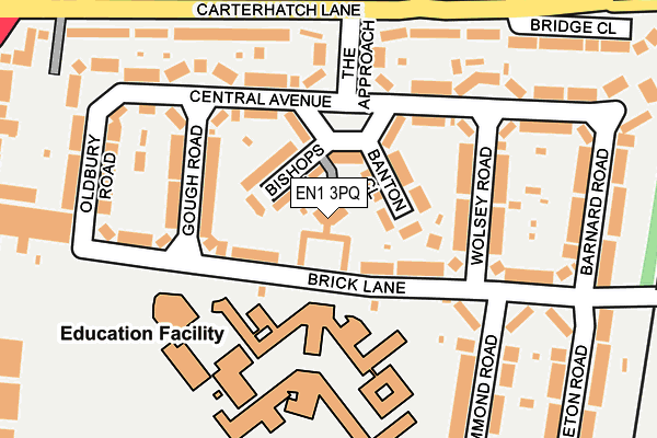 EN1 3PQ map - OS OpenMap – Local (Ordnance Survey) EN1 3PQ map - OS OpenMap – Local (Ordnance Survey)