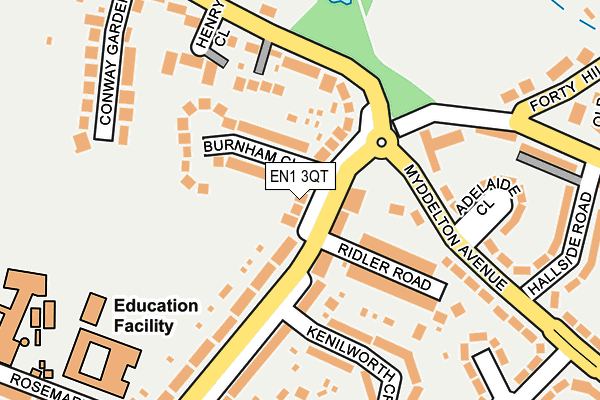 EN1 3QT map - OS OpenMap – Local (Ordnance Survey) EN1 3QT map - OS OpenMap – Local (Ordnance Survey)