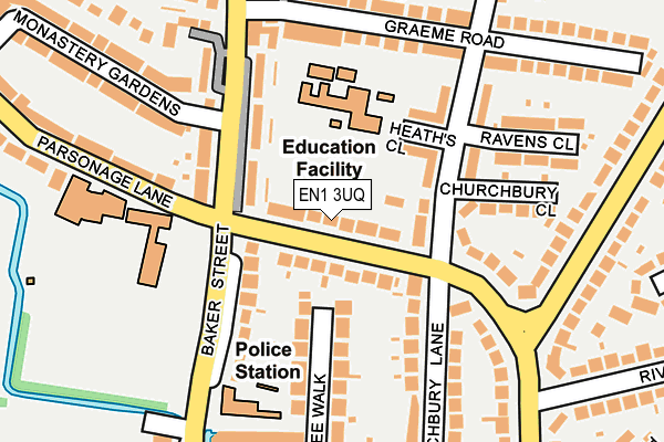 EN1 3UQ map - OS OpenMap – Local (Ordnance Survey) EN1 3UQ map - OS OpenMap – Local (Ordnance Survey)