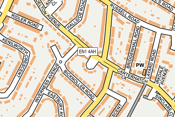 EN1 4AH map - OS OpenMap – Local (Ordnance Survey) EN1 4AH map - OS OpenMap – Local (Ordnance Survey)