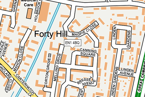 EN1 4BQ map - OS OpenMap – Local (Ordnance Survey)