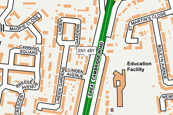 EN1 4BY map - OS OpenMap – Local (Ordnance Survey)