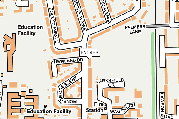 EN1 4HB map - OS OpenMap – Local (Ordnance Survey)
