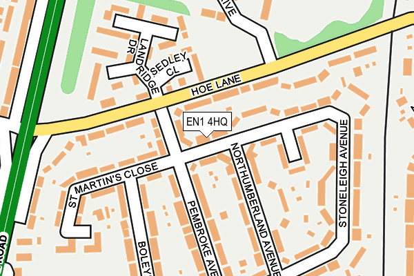 EN1 4HQ map - OS OpenMap – Local (Ordnance Survey) EN1 4HQ map - OS OpenMap – Local (Ordnance Survey)