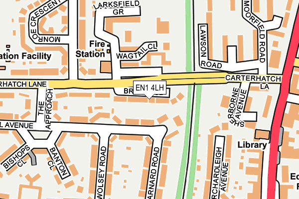 EN1 4LH map - OS OpenMap – Local (Ordnance Survey) EN1 4LH map - OS OpenMap – Local (Ordnance Survey)