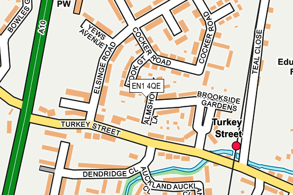 EN1 4QE map - OS OpenMap – Local (Ordnance Survey)