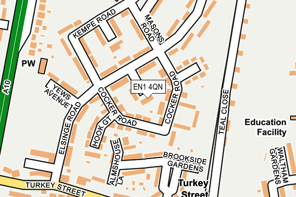 EN1 4QN map - OS OpenMap – Local (Ordnance Survey)