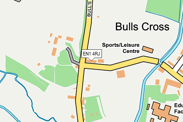 EN1 4RJ map - OS OpenMap – Local (Ordnance Survey)