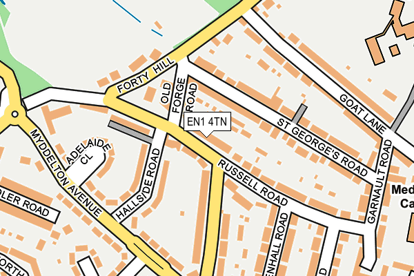 EN1 4TN map - OS OpenMap – Local (Ordnance Survey) EN1 4TN map - OS OpenMap – Local (Ordnance Survey)