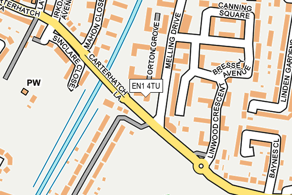 EN1 4TU map - OS OpenMap – Local (Ordnance Survey) EN1 4TU map - OS OpenMap – Local (Ordnance Survey)
