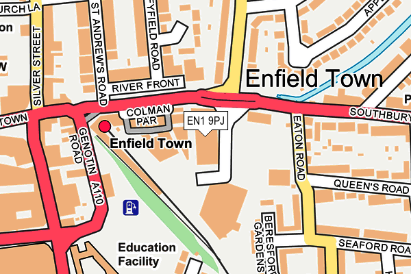 EN1 9PJ map - OS OpenMap – Local (Ordnance Survey) EN1 9PJ map - OS OpenMap – Local (Ordnance Survey)