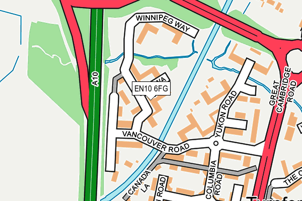 EN10 6FG map - OS OpenMap – Local (Ordnance Survey) EN10 6FG map - OS OpenMap – Local (Ordnance Survey)