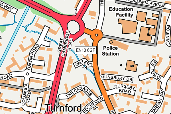 EN10 6GF map - OS OpenMap – Local (Ordnance Survey)