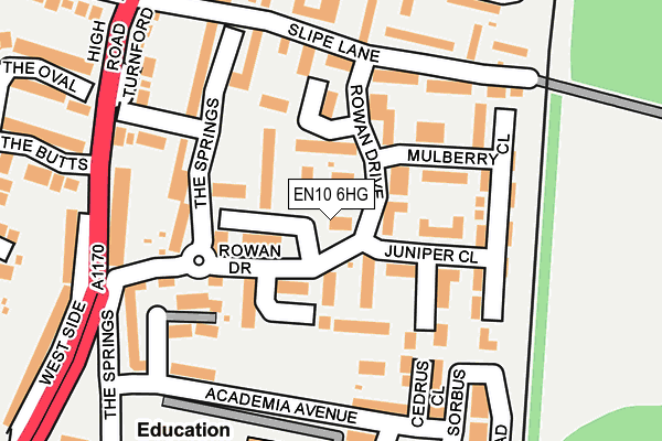 EN10 6HG map - OS OpenMap – Local (Ordnance Survey) EN10 6HG map - OS OpenMap – Local (Ordnance Survey)