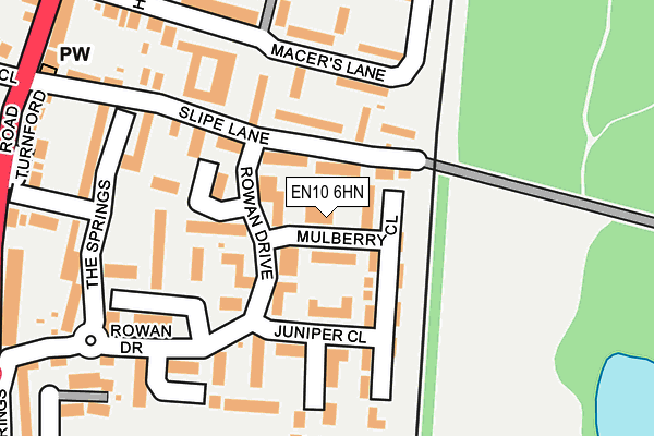 EN10 6HN map - OS OpenMap – Local (Ordnance Survey)