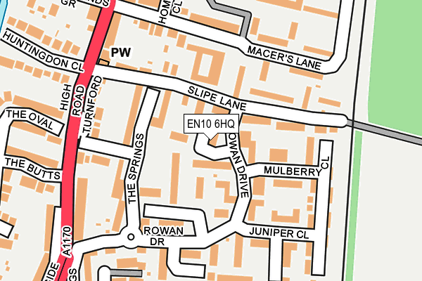 EN10 6HQ map - OS OpenMap – Local (Ordnance Survey) EN10 6HQ map - OS OpenMap – Local (Ordnance Survey)