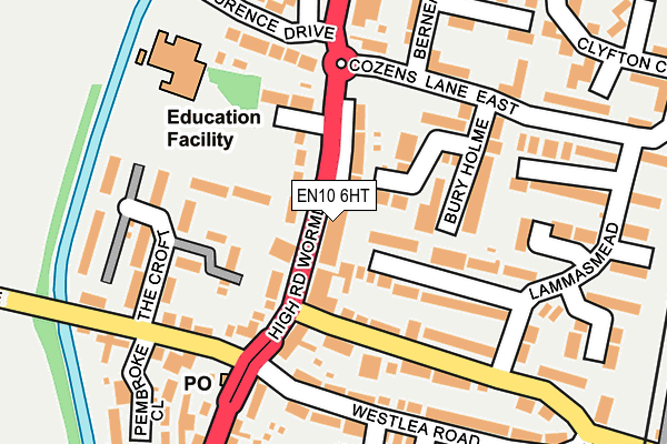 EN10 6HT map - OS OpenMap – Local (Ordnance Survey) EN10 6HT map - OS OpenMap – Local (Ordnance Survey)
