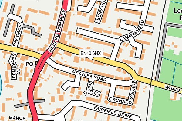 EN10 6HX map - OS OpenMap – Local (Ordnance Survey) EN10 6HX map - OS OpenMap – Local (Ordnance Survey)