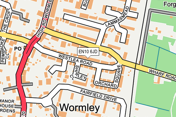 EN10 6JD map - OS OpenMap – Local (Ordnance Survey) EN10 6JD map - OS OpenMap – Local (Ordnance Survey)