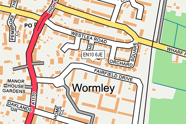 EN10 6JE map - OS OpenMap – Local (Ordnance Survey) EN10 6JE map - OS OpenMap – Local (Ordnance Survey)