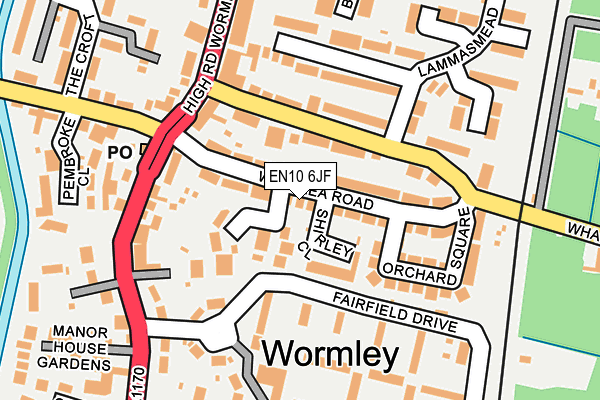 EN10 6JF map - OS OpenMap – Local (Ordnance Survey) EN10 6JF map - OS OpenMap – Local (Ordnance Survey)