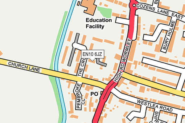 EN10 6JZ map - OS OpenMap – Local (Ordnance Survey) EN10 6JZ map - OS OpenMap – Local (Ordnance Survey)