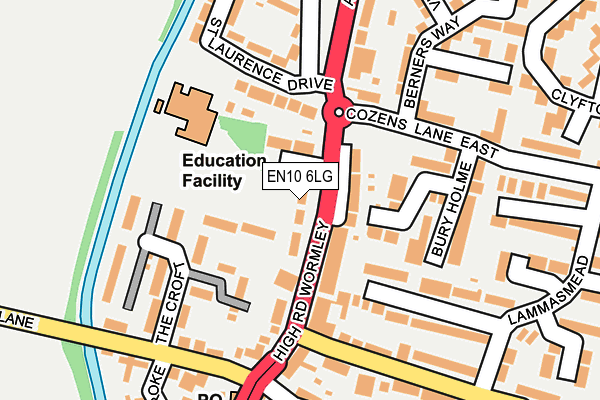 EN10 6LG map - OS OpenMap – Local (Ordnance Survey) EN10 6LG map - OS OpenMap – Local (Ordnance Survey)