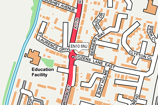 EN10 6NJ map - OS OpenMap – Local (Ordnance Survey) EN10 6NJ map - OS OpenMap – Local (Ordnance Survey)
