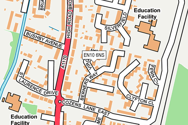 EN10 6NS map - OS OpenMap – Local (Ordnance Survey) EN10 6NS map - OS OpenMap – Local (Ordnance Survey)