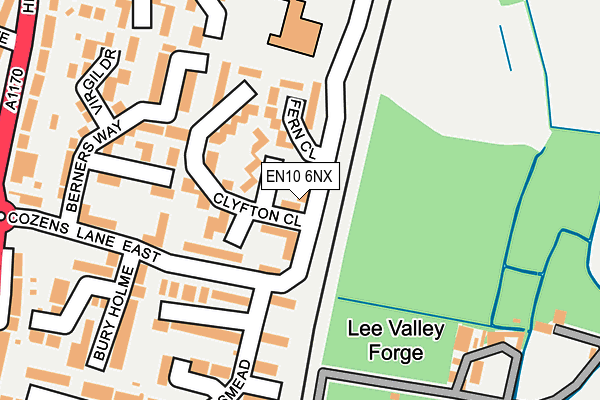 EN10 6NX map - OS OpenMap – Local (Ordnance Survey) EN10 6NX map - OS OpenMap – Local (Ordnance Survey)
