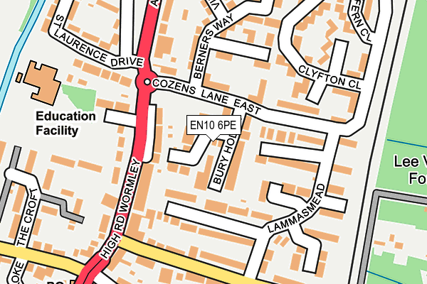 EN10 6PE map - OS OpenMap – Local (Ordnance Survey) EN10 6PE map - OS OpenMap – Local (Ordnance Survey)